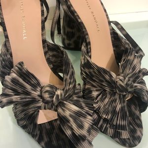 Loeffler Randall Black and Cream Heels